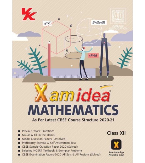 Xam idea Mathematics for CBSE Class 12 | Latest Edition Xam Idea CBSE Class 12 - SchoolChamp.net